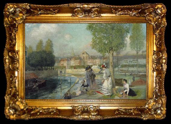 framed  Rupert Bunny A Provincial Town in France, ta009-2